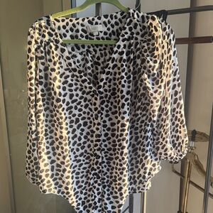 Ann Taylor leopard print  Blouse